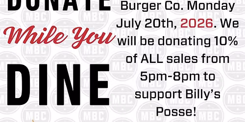 Franklin Milwaukee Burger Company Fundraiser for Billy's Posse
