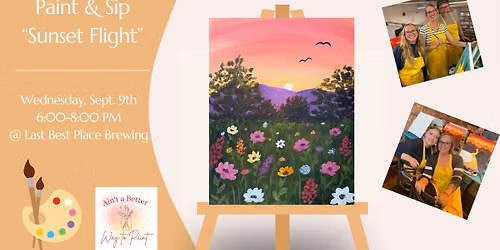 Paint & Sip - Sunset Flight