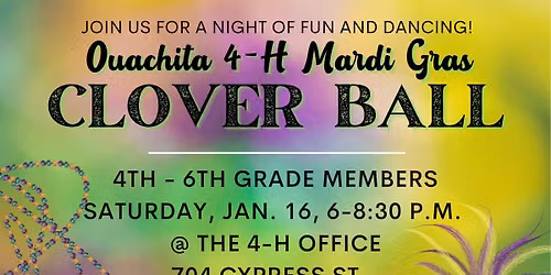  Ouachita 4-H Mardi Gras Clover Ball