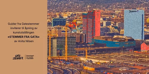 Vernissage\/\u00c5pning av kunstutstilling - "Stemmer fra gata"