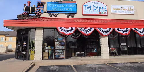 Santa Visits the Tulsa Toy Depot