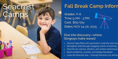 Seacrest Fall Break Camp