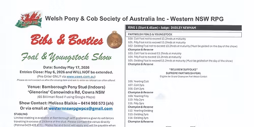 BIBS & BOOTIES FOAL & YOUNGSTOCK SHOW