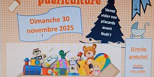 Bourse aux v\u00eatements jouets et articles de pu\u00e9riculture 