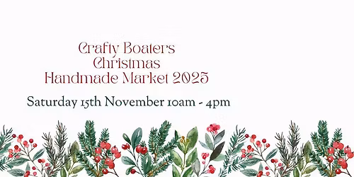 Crafty Boaters Handmade Christmas Market
