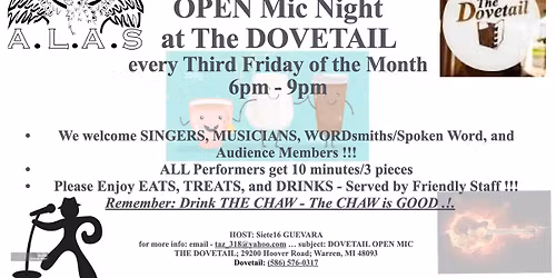 The Dovetail Open Mic