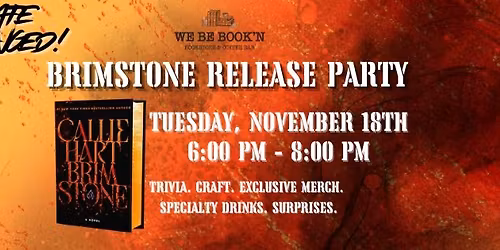 Brimstone Release Party (NEW DATE & TIME)
