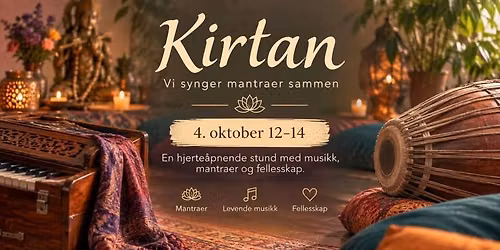 Kirtan med Kjetil, Erik og Siri 