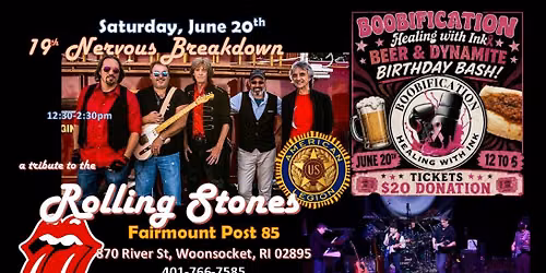 Rolling Stones tribute "19th Nervous Breakdown" & Deep Cover @American Legion Post 85 Woonsocket RI