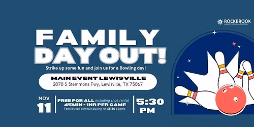 \ud83c\udfb3Family Day Out With Rockbrook Montessori!\ud83c\udfb3