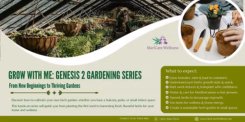 Grow With Me: Genesis 2 Gardening Series