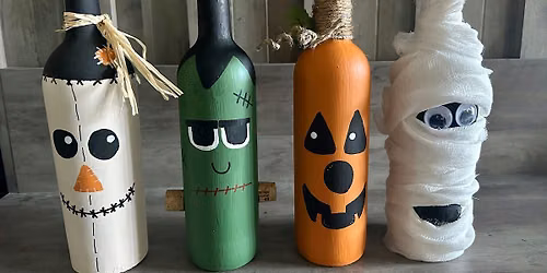 Pre Halloween Wine Tasting & Wine Bottle Decorating