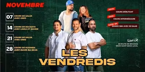 \u25b6\ufe0fLES VENDREDIS\u2764\ufe0fSTAGE INTENSIF SALSA avec GREGORY PEREZ\ud83d\ude0dSOIREE SBK\u2764\ufe0f