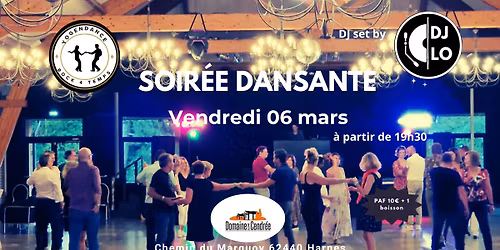 Soir\u00e9e dansante au Domaine de la Cendr\u00e9e