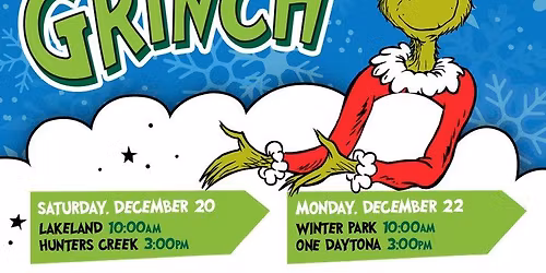 Meet The Grinch @ Foxtail Coffee (Winter Park) - FREE EVENT