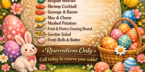 Easter Brunch Buffet with Easter Egg Hunt