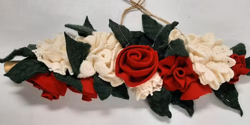 Craft Social:  Create Felt Flowers for Spring or Christmas
