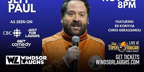 Jeff Paul LIVE Comedy at Tipsy Toucan (November 22th)