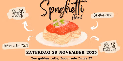 Spaghettiavond Chiro Magneet 2025