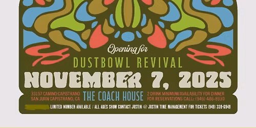 Ashe Brothers at the Coach House! Opening for Dustbowl Revival