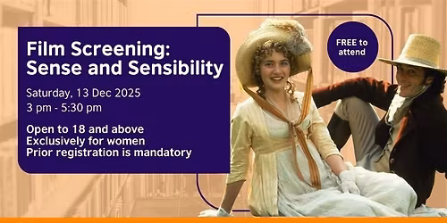 Film Screening: Sense and Sensibility