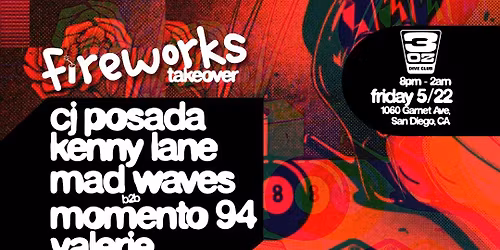 Fireworks Takeover 3oz Club [Memorial Day Weekend]