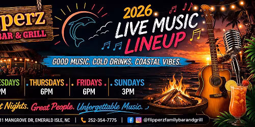 Live Music - Sunday, June 3: Swimming with the Sharks