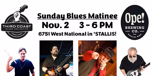 Third Coast Blues Collective w\/Pierre Lacocque & Giles Corey at OPE! Brewing Co