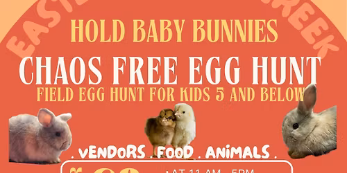 \ud83d\udc30Baby Bunny Easter Event at Coop & Creek March 28th\ud83d\udc30