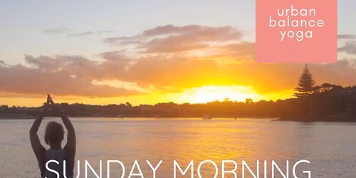 Sunday morning beach yoga
