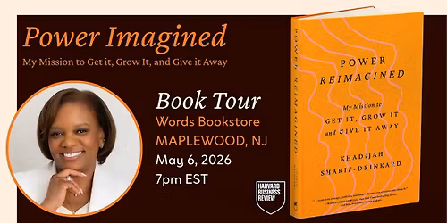 Power Reimagined Book Tour [MAPLEWOOD, NJ]