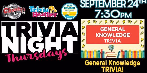 18+ LIVE TRIVIA NIGHTS: GENERAL KNOWLEDGE! 9\/24