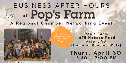 Regional Chamber Business After Hours at Pop's Farm