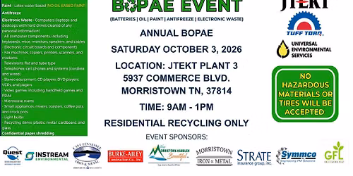 BOPAE Residential Recycling Event