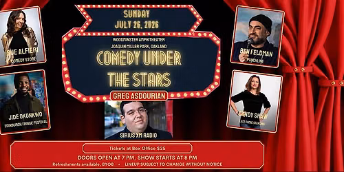 Woodminster Theatre's Comedy Under The Stars with Greg Asdourian