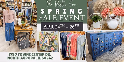 The Rustic Fox Spring Sale Event