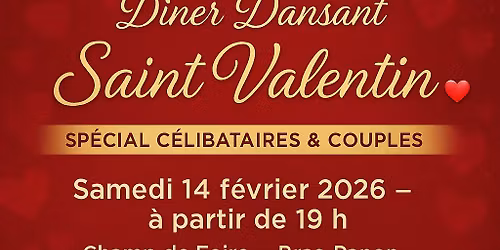 D\u00eener Dansant Saint-Valentin 14\/02\/2026