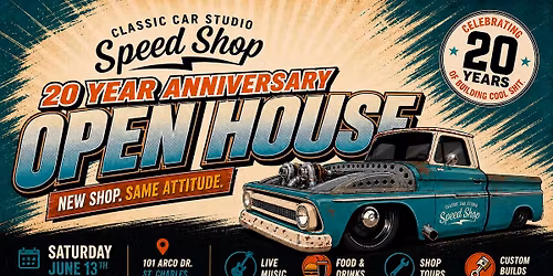 Classic Car Studio 20 Year Celebration & Open House