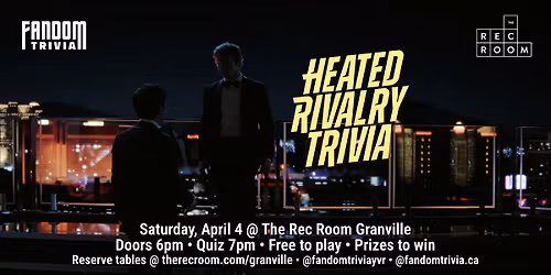Heated Rivalry Trivia at The Rec Room Granville