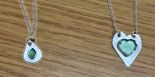 Seaglass pendant or ring workshop