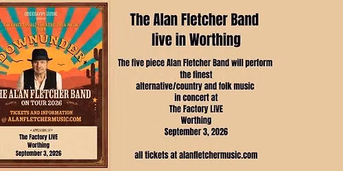 The Alan Fletcher Band LIVE in Worthing
