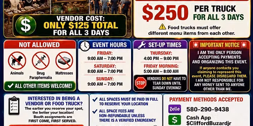 Woodward Trade days & indoor flea market