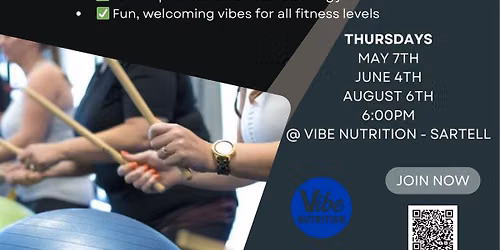 Cardio Drum + Drink @ Vibe Nutrition