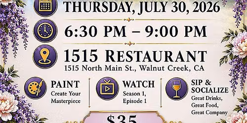 The Social Season Premiere~ A Bridgerton Paint, Sip & Watch Experience