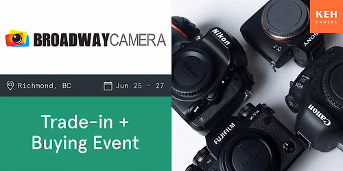 Sell your camera gear (free event-appt needed) at Broadway Camera