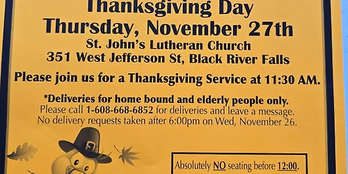 St. John's Community Thanksgiving Dinner