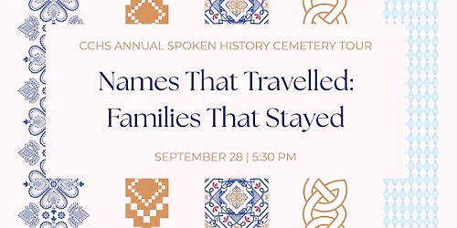 2026 CCHS Annual Spoken History Cemetery Tour 