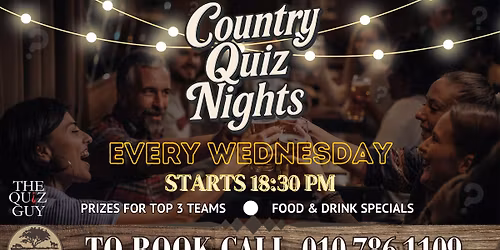 ?QUIZ NIGHTS @ COUNTRY PUB EVERY WEDNESDAY?