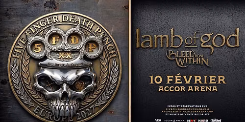 Five Finger Death Punch \u2022 Accor Arena, Paris \u2022 10 f\u00e9vrier 2027