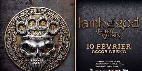 Five Finger Death Punch \u2022 Accor Arena, Paris \u2022 10 f\u00e9vrier 2027